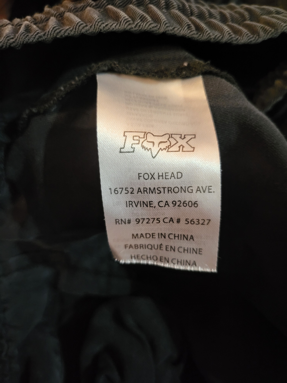 Fox Racing Black Athletic Drawstring Shorts - Picture 3 of 6